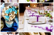 Фиолетовая свадьба, комплексное оформление свадьбы