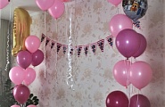 Украшение шарами и растяжками детского дня рождения
