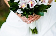Букет невесты из белых орхидей №45