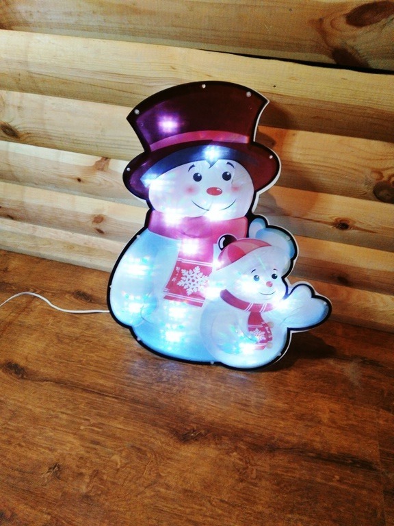 Два снеговика  45см (LED) — фото 2