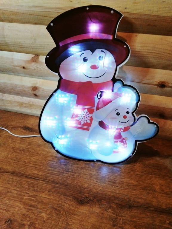 Два снеговика 45см (LED)