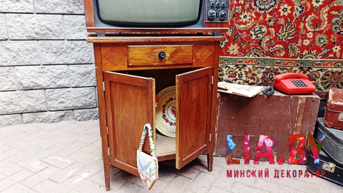 Чемодан ретро коричневый (фанера) — фото 9