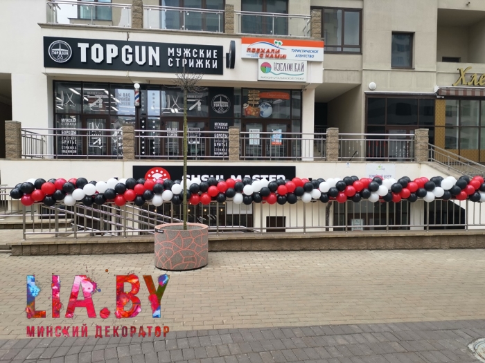Шаровое оформление открытия магазинов в Минске — фото 14