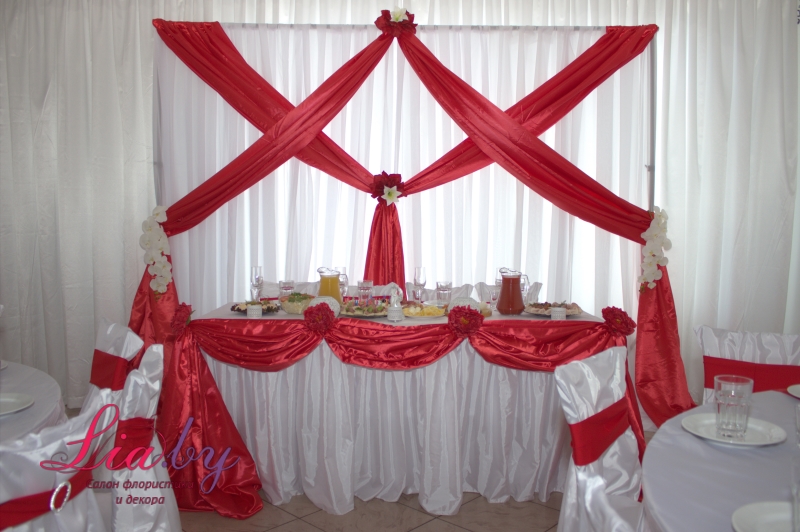 Свадьба в красном в усадьбе Grand Plaza (Минск) — фото 4