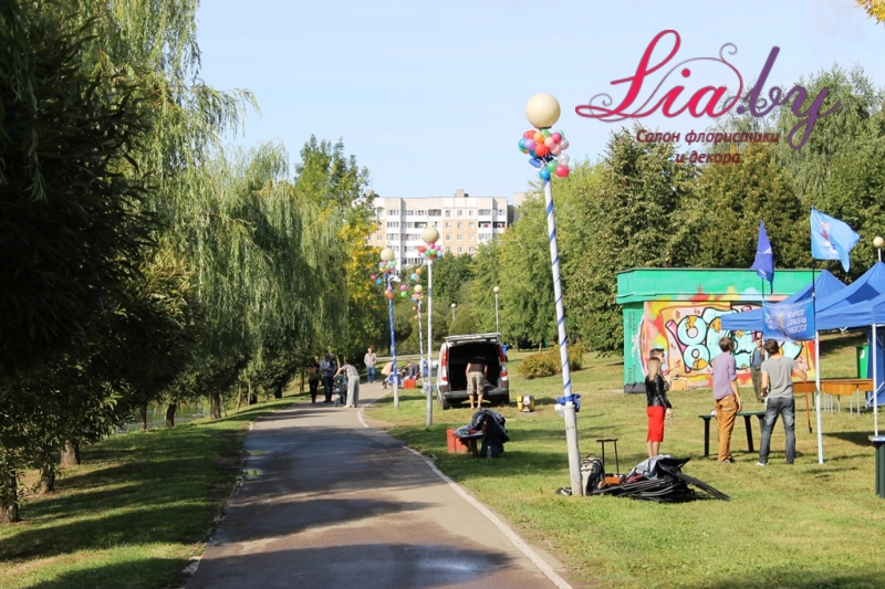 Украшение аллеи городского парка — фото 6