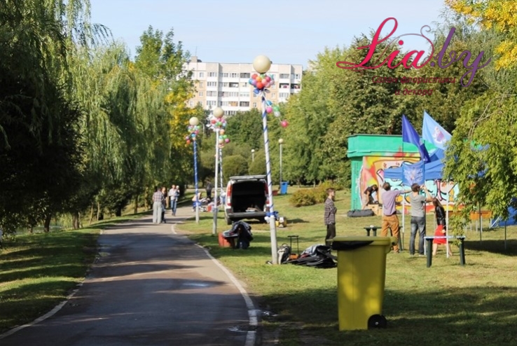 Украшение аллеи городского парка — фото 7
