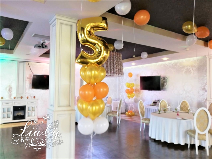 Украшение банкетного зала в Robinson Club на детский юбилей 5 лет — фото 6