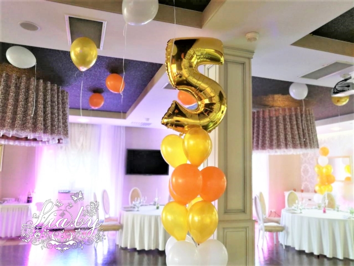 Украшение банкетного зала в Robinson Club на детский юбилей 5 лет — фото 7