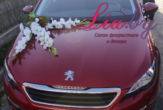 Украшение цветами автокортежа на свадьбу (6 комплектов) — фото 1