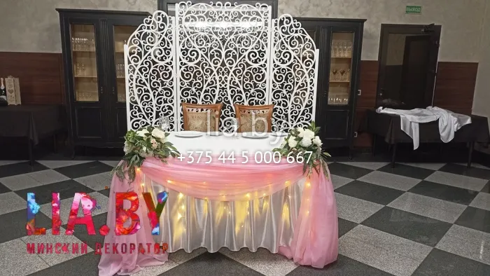 украшение свадьбы в ресторане