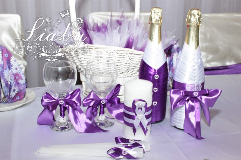 Фиолетовая свадьба в д. Хатляны