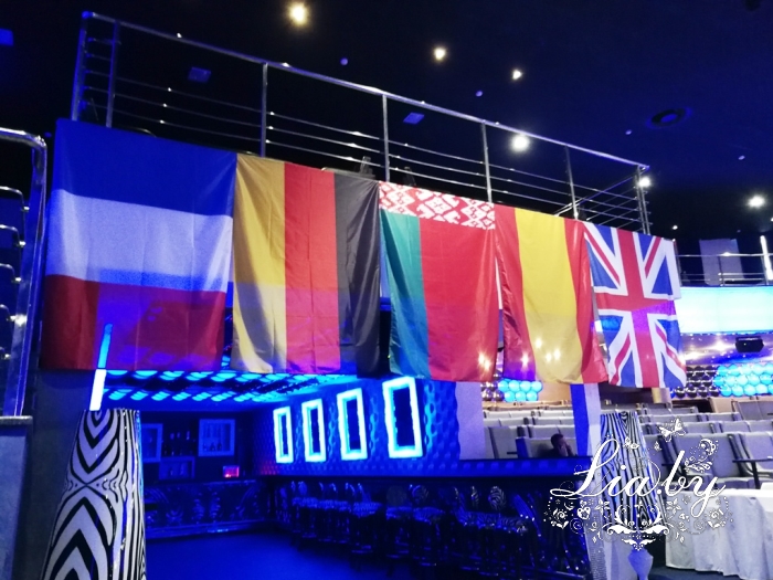 флаги Франции, Германии, Беларуси, Испании и Великобритании Primehall (аренда флагов в Минске +375445000667)