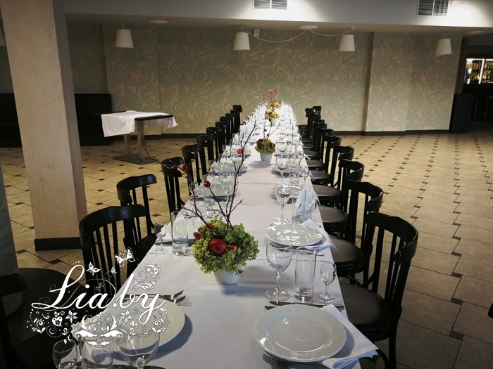 стол для гостей на свадьбу ресторан Катюша