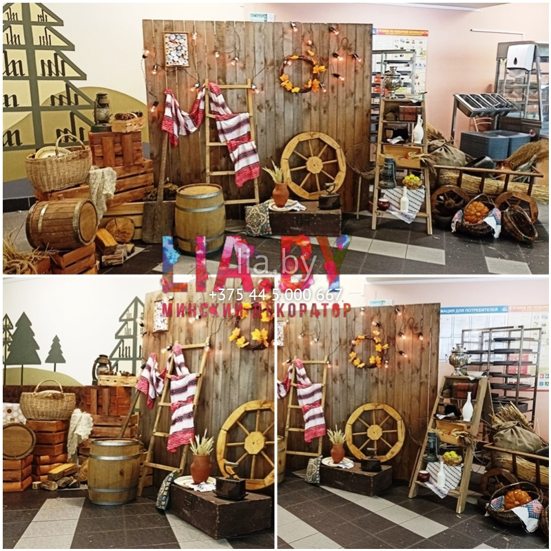 Фотозона в стиле Белорусская хатка (крестьянская)