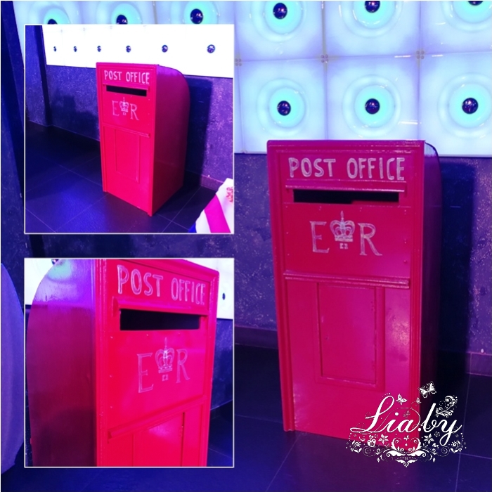 Английская фотозона, фотозона в великобританском стиле королевский ящик для почты