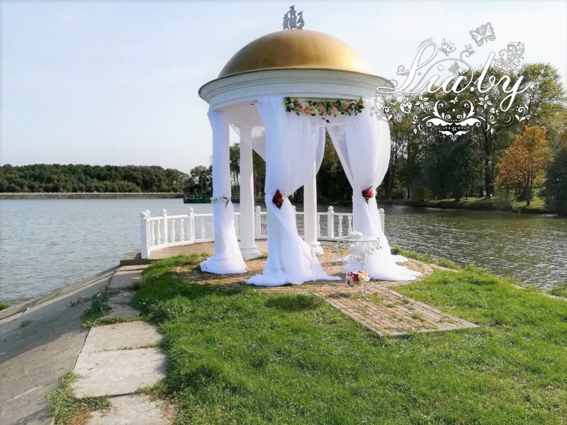 свадебное украшение ротонды (Минское море)