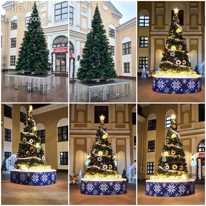 7 м уличная ель украшение на новый год