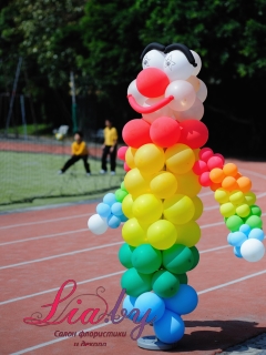 Ходящая фигура из шаров "Клоун"