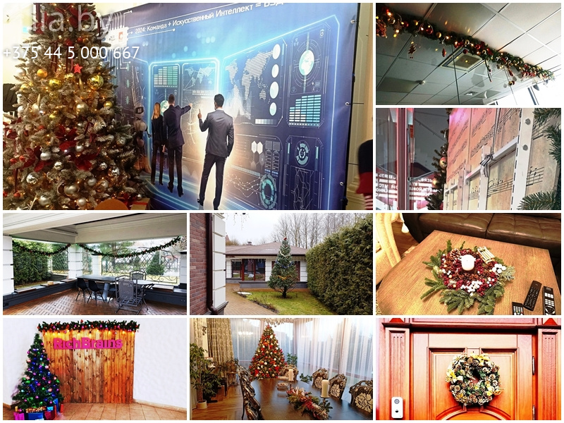 фотозоны и иные решения для новогоднего декора