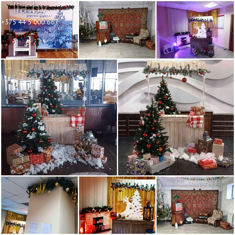 фотозоны и новогодний прилавок