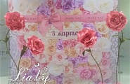 Гигантские розы высотой 2 метра и 1,5 метра розового цвета на ноге для украшения фотозоны (Минск)