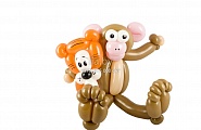 тигренок и обезьянка вашему малышу на день рождения с доставкой