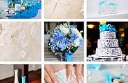 Светло голубая, бирюзовая свадьба