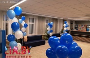 оформление шарами нового отделения Белпочта в Минске по ул. Асаналиева