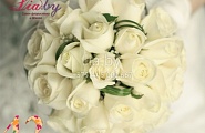Букет невесты из белых роз №42