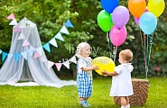 Флажки, гирлянды и воздушные шары с гелием на детский праздник. Оформим детский день рождения "под ключ".