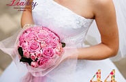 Букет невесты, выполнен из розовых роз №44
